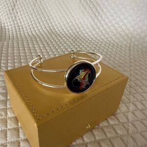 ♥️Meab Sansa Blue Enamel Adjustable Silver Bracelet from Ireland